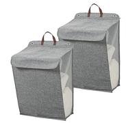 Focenat 2pz Cesto para Ropa Sucia para colgar en la pared, Cesto Ropa Sucia Cesta con Tapa, Bolsas Cestos para la Colada, Bolsa Ropa Sucia Plegable, Cesta Ropa Sucia, Laundry Basket para Baño