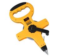 Focenat 50mx15mm Cinta métrica de fibra de vidrio,Cinta métrica ergonómica y antideslizante,Cinta métrica enrollable con palanca de plegado,Rollo abierto de cinta métrica,Adecuado para ingenieros