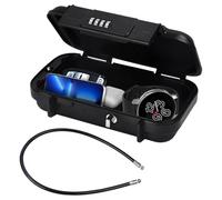 Focenat Caja de Seguridad Portátil con Código, Mini Caja Fuerte con Combinación, Cable Metálico Extraíble, Impermeable, Caja Fuerte de Seguridad Pequeña para Casa, Oficina, Viajes, Playa