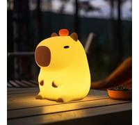 Focenat Capybara Lampara bebe,Lampara bebe noche,Luz de noche de carpincho,Capibara Luz Nocturna Infantil,Capybara Lámpara de Control Táctil,Atenuación Táctil,para Dormitorio,Cuarto de Niños,Adultos