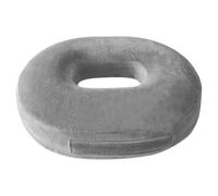 Focenat Cojin Coxis, Cojin Hemorroides, Cojin Donuts Antiescaras, Cojín Ortopédico, Ergonómico Cojin Silla Oficina, Cojín para Coxis Espuma para Casa, Coche, Gris, 38 x 30 x 7 cm