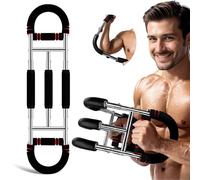 Focenat Entrenador de Brazos, Ejercitador de Brazos en Forma de U (40-60 kg / 88-132 LB), Ejercitador de Pecho Brazo Giratorio Ajustable, Arm Trainer para Casa/Oficina/Viajes