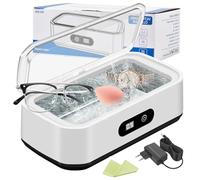 Focenat Limpiador Ultrasonidos 49000Hz 650 Ml, Limpiador Ultrasónico Profesional, Ultrasonidos Limpieza con 5 Modos, Limpiador Ultrasonidos Joyas para Gafas, Joyas, Relojes, Dentaduras, Razots