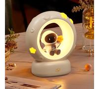 Focenat Luz Nocturna Infantil,Lampara bebe noche,Luz Quitamiedos Infantil,Luz bebe nocturna,Luz nocturna de astronauta,LED Luz Nocturna Control Táctil,para dormitorio,sala de estar,cumpleaños