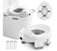 Focenat Orinal Infantil 2 in 1, Orinales Bebe WC, Aprendizaje Para Niños Water Portatil, Bater Infantiles, Asiento Nino Retrete, Asiento Inodoro Plegable para Niños Niña
