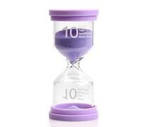 Focenat Reloj de Arena Reloj Arena, Minuto Temporizador de Reloj Arena Colorido para Niños Que Se Cepillan Los Dientes, Hourglass para Cocina Oficina Aula Escuela Guardería Actividades (10 Minuto)