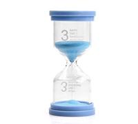 Focenat Reloj de Arena Reloj Arena, Temporizador de Reloj Arena Colorido para Niños Que Se Cepillan Los Dientes, Hourglass para Cocina Oficina Aula Escuela Guardería Actividades (3 Minuto)