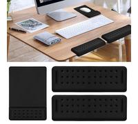 Focenat Reposamuñecas Teclado, Almohadilla Teclado, Almohadilla Ergonómica para Reposamuñecas, Reposamuñeca Raton, Soporte de Muñeca de Espuma Viscoelástica para Gaming y Oficina