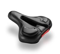 Focenat Sillin Bicicleta Muy Cómodo, Sillín Bici Ergonómico y Absorbe Impactos, Asiento Bicicleta Transpirable con Tira Reflectante, Sillines Bici Suave Hombre y Mujer para MTB/Ciudad/Estática