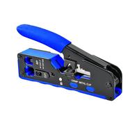Focenat Tenaza metálica de crimpar,Kit de herramientas de engarzado,Cortador pelacables,Alicates para engarzar conectores,Crimpadora terminales eléctricos,Cortador de cables für Cat5/Cat7/8P,/6P