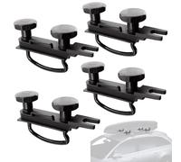 Focenat U Pernos para Caja de Techo, 4 Kit de Montaje de Caja de Techo, Soporte para Cofre de Techo, Accesorios para Portaequipajes Coche, Soporte en U de Fijación para Caja Techo con 8 Contratuercas