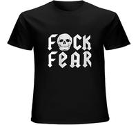 Fock Fear Men's T Shirt Unisex tee Black XL
