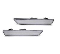 FOCKCPGEGV Luz trasera Parachoques Delantero Y Trasero Del Coche Para Ford Para Mustang Para Base GT Para Shelby GT500 Boss 302 2010-2014 Luz De Indicador Lateral Blanca Indicador(2xrear Clear White)