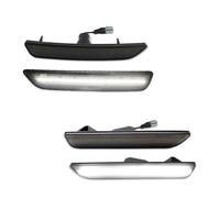 FOCKCPGEGV Luz trasera Parachoques Delantero Y Trasero Del Coche Para Ford Para Mustang Para Base GT Para Shelby GT500 Boss 302 2010-2014 Luz De Indicador Lateral Blanca Indicador(4pc Front Rear B)