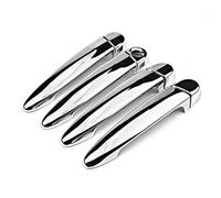 FOCKCPGEGV Manija Exterior Pegatinas negras para la manija de la puerta del X4 F26 2014-2017, accesorios para el coche.( Silver)
