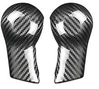 FOCKCPGEGV Pomos de Palanca de Cambios Pegatinas para cubierta perilla cambio marchas fibra carbono seca real para Chevrolet para Camaro diseño modificación manual 2010-2015(Type B black B)