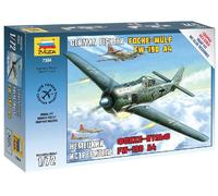 Focke - Wulf 190 A-4 German Fighter 1:72 Plástico Modelo Kit Zvezda