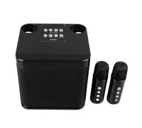 Focket Altavoz de Karaoke, Potente Subwoofer con 2 Micrófonos para Fiestas en el Hogar Acampando
