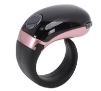 Focket Anillo Contador Inteligente, Contador Electrónico Multifuncional de Gran Tamaño con Pantalla Giratoria y Diseño de Cierre Seguro, para el Seguimiento de la Oración, la Meditación (Oro Rosa)