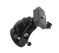 Focket Asiento de Latitud del Telescopio, Aleación de Aluminio Base de Montaje de Montaje Base de Ajuste de Latitud con Doble Perillas para Accesorios de Astronomía Ecuatorial de