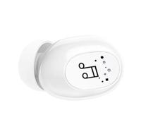 Focket Auricular Bluetooth, 3H Playtime IPX4 Auriculares Inalámbricos a Prueba de Sudor, Auriculares de un Oído con Controlador Dinámico de 8 Mm para Conducir, Entrenar, Desplazarse (White)