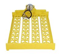 Focket Bandeja Volteadora de Huevos Automática Digital de 4 W, Bandeja de Plástico de 32 Huevos, Incubadora Giratoria de 45 ° para Ganso de Pollo, Rejillas Universales para Huevos, Incuba (220V)