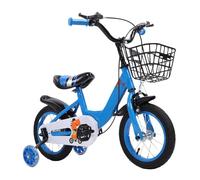 Focket Bike para Niños para Niños para de 3 a 10 Años, Bicicleta para con Canasta de Ruedas de Entrenamiento, Asiento Ajustable Fácil Aprendiendo Bicicleta para (16 pulgadas)