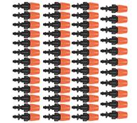 Focket Boquilla de Riego de Goteo de Nebulización Ajustable Boquilla de Atomizador 50pcset para Invernadero Agrícola de Jardín 4 Mm/7 Mm Tubo