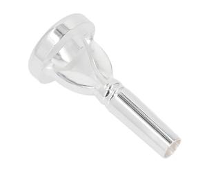 Focket Boquilla de Trombón, Chapada en Plata para Mejorar la Calidad del Sonido y una Cómoda Vibración Boquilla de Trombón bajo, de Trompeta con Caja de Almacenamiento para Principiantes y Avanzados