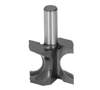 Focket Broca de Enrutador de Bullnose, Bordes de Media Redonda de 1/2 Pulgada de Diámetro de Cuentas de 1/8 Pulgadas con Cuchillas de Acero de Tungsteno para Madera de Madera de Maciza de de MDF