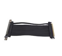 Focket Cable Elevador PCIe 5.0, Cable de Extensión PCIe 5.0 X16, Conector de 90 Grados 128 Gbps Adaptador de Alta Velocidad Tarjeta de Elevador Cable Flexible, Enchufe de 20 Cm Cable
