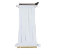 Focket Cable Elevador PCIe 5.0, Montaje Vertical GPU X16 128 Gbps Cable Elevador PCIe 4.0 de Alta Velocidad, Cable Elevador de Extensión GPU Compatible con PCIe 4.0 3.0 2.0 1.0 (Blanco)