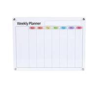 Focket Calendario magnético acrílico transparente para nevera, pizarra borrable en seco de 40 x 30 cm, planificador semanal para nevera, para la organización familiar y eventos