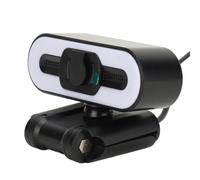 Focket Cámara Web 4K, Micrófono con Cancelación de Ruido Incorporado, Videollamadas HD, Luz de Relleno Súper Brillante, Belleza Automática, Conveniente Interfaz USB 2.0, Cámara de PC