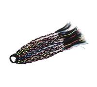 Focket Caminadas de Color Camino Extensiones de Cabello, Synthetic Fraying Ponytail Piezas para el Cabello con Reflejos para Mujeres Niñas Día Loca Accesorios para el