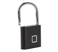 Focket Candado de Huella Digital, Desbloqueo de 0,5 Segundos, Candado Inteligente con Viga de Acero Inoxidable, IP54 a Prueba de Agua con Carga USB, 10 Huellas Dactilares para Equipaje, Mochila,