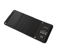 Focket Cargador de Panel Solar, 21 W 5 V Doble Salida USB Panel Solar Portátil, Cubierta de Lluvia de PVC Impermeable Plegable con de Silicio Monocristalino para Teléfono Móvil Tableta Camping