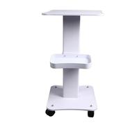Focket Carrito de Belleza, Móvil de 3 Niveles, Panel de 12 Mm de Grosor, Capacidad de 220 Lb, Carrito de Servicio de Spa para Salón, Mesa de Uñas Portátil con Cesta de Almacenamiento para Salón de