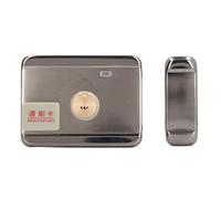 Focket Cerradura de Puerta de Entrada sin Llave, Cerradura de Cerrojo Inteligente Antidaños de Acero Inoxidable, Cerraduras de Puerta Eléctricas con Desbloqueo de Tarjeta de Identificación Bloqueo