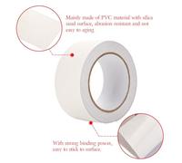 Focket Cinta Adhesiva de PVC de Color No Cable Decoración de Seguridad Anti -skid para Escaleras Stifftussboden Office Building Hotel Restaurant School Airport Hospital 5m*5cm (Color transparente)