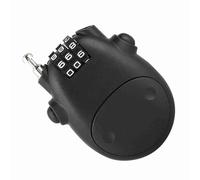 Focket Código de Inventario de Bloque para el Uso de una Combinación de Advertencia de 3 Digítica para la Seguridad de la Bicicleta, el Cochecito, el Tamaño del Tamaño (BLACK)