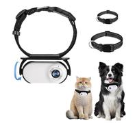 Focket Collar de Cámara para Gatos, 1080P HD, Collar para , Cámara, Conexión OTG, Teléfono, Mini Cámara Corporal de Gran Angular de 120°, Magnético, Collar de Cámara de Acción USB