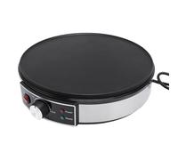 Focket Creador de Crepes, Plancha Eléctrica Antiadherente de 11.8 Pulgadas con Luz Indicadora, Esparcidor de Masa y Espátula, Sartén de Crepe de Control (Enchufe de la UE 220V)