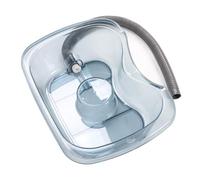 Focket Cuenca de Lavado para el Cabello para Tazón de champú con Bosque de Cabello con Tubería de Drenaje para Personas Mayores y Pacientes con Discapacidad en la Cama, Bandeja de Lavado de (Azul