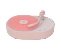 Focket Difusor de Aceites Esenciales 4 en 1, Altavoz Bluetooth y Luz Nocturna LED, Modelo de Tocadiscos, Difusor de Aromaterapia USB para Yoga, Spa, Dormitorio, Oficina en Casa (rosa