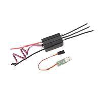 Focket ESC sin Escobillas, Refrigeración por Agua de 60 A ESC Programable de Refrigeración por Agua MCU de 32 bits, de Propulsor de 24 V con Reconocimiento Automático del Acelerador para Propulsor