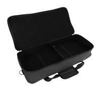 Focket Estuche para Pedales de Efectos de Guitarra, Múltiples Bolsillos, Acolchado de 10 Mm de Espesor, Correa de Fijación Segura, Bolsa Portátil con Tela Impermeable para Microcontroladores, (L)