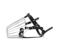 Focket Hocico para Perros de Acero Inoxidable, Hoción de Cesta de Alambre Transpirable Ajustable, con Orificios de Ventilación para Perros Grandes Medianos, Evitan Morder para Preparar y Entrenamiento