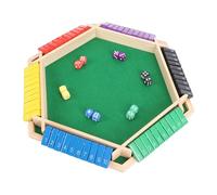 Focket Juego Shut The Box, de 2 a 6 Jugadores, Juego de Dados de Maderaa Shut The Box, Mesa de Tablero Clásica, Juegoo de Matemáticas con 12 Dados para Adultos y Niños, para Aula