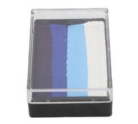 Focket Kit de Pintura Facial, Pintura Facial de Fórmula Suave y Segura de Secado Rápido en 1 Minuto, Corporal con Pastel Dividido de 4 Colores, Fácil de Limpiar para Fiestas de Cosplay de Halloween,